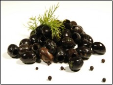 100g Oliven schwarz natur ohne Stein
