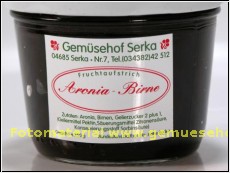Fruchtaufstrich -Birne/Aronia- (1kg=8,00 Euro)