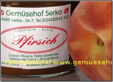 Fruchtaufstrich -Pfirsich- (1kg=8,00 Euro)